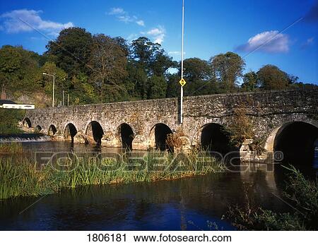 Stock Image - Bridge at Slane, Co Meath, Ireland. Fotosearch