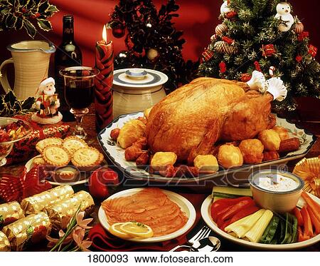 Stock Image - Christmas Dinner. Fotosearch