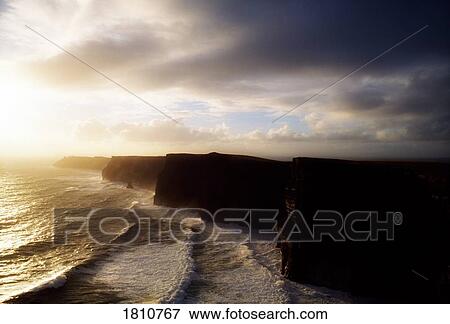 Cliffs of Moher, Co Clare, Ireland View Large Photo Image Stock Photo - Cliffs of Moher, Co Clare, Ireland. Fotosearch