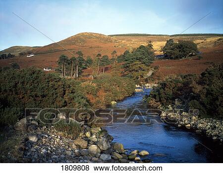 Stock Photo - Cloghoge River near Lough Dan, Co Wicklow, Ireland. Fotosearch