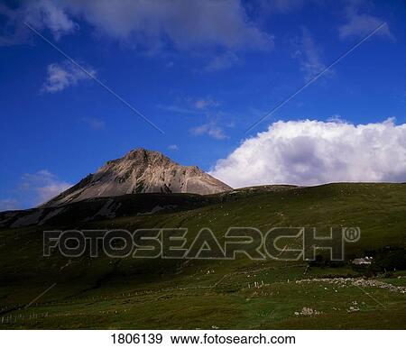 Co Donegal, Errigal Mountain, Ireland View Large Photo Image Stock Photo - Co Donegal, Errigal Mountain, Ireland. Fotosearch