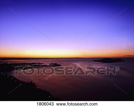 Stock Image - Co Dublin, Howth Harbour, Ireland's Eye, Ireland. Fotosearch