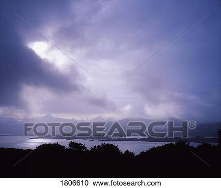 Stock Image - Co Kerry, Kenmare Bay, Dunkerron Island, Ireland. Fotosearch