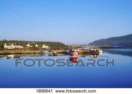 Co Kerry, Portmagee Harbour, Valentia Island, Ireland View Large Photo Image Stock Image - Co Kerry, Portmagee Harbour, Valentia Island, Ireland. Fotosearch