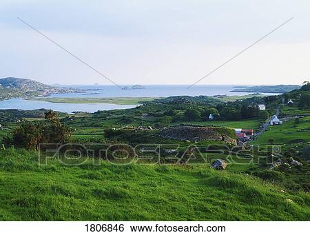 Co Kerry, Ringfort in Caherdaniel, Ring Of Kerry, Ireland View Large Photo Image Stock Photograph - Co Kerry, Ringfort in Caherdaniel, Ring Of Kerry, Ireland. Fotosearch