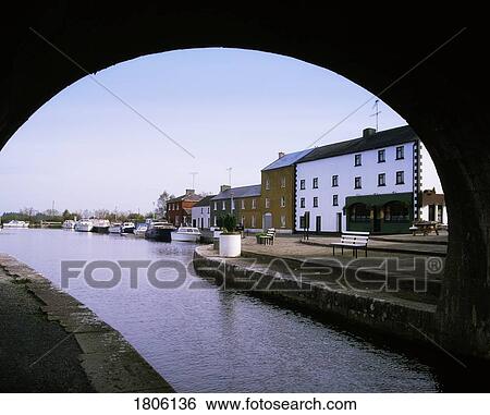 Stock Photograph - Co Longford, Richmond Harbour, Cloondara, Royal Canal, Ireland. Fotosearch