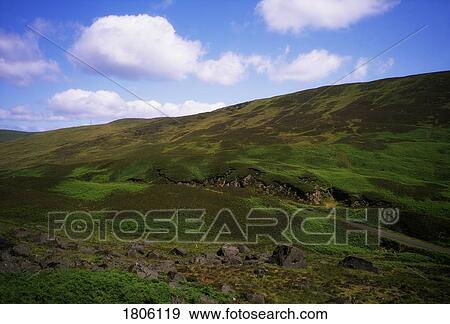 Stock Photo - Co Louth, Cooley Peninsula, Windy Gap and Radio Mast, on Claremont Carn, Ireland. Fotosearch