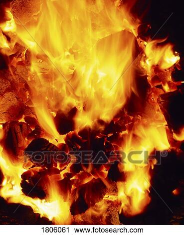 Coal Fire View Large Photo Image Stock Image - Coal Fire. Fotosearch