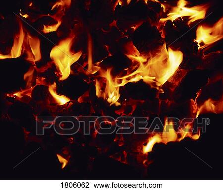 Coal Fire View Large Photo Image Stock Image - Coal Fire. Fotosearch