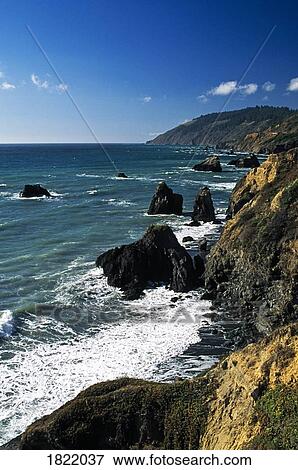 Stock Photo - Coast of Fort Bragg, California, USA. Fotosearch