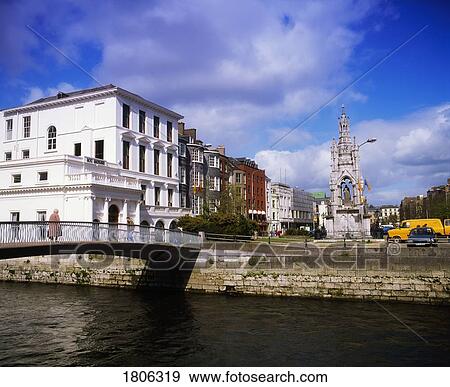 Stock Photo - Cork City, South Mall and Grand Parade, Ireland. Fotosearch