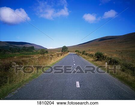 Picture - Country Road, Knockmealdown Mountains, Co Waterford, Ireland. Fotosearch