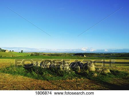 Court Tomb near Rathfran Abbey, Killala, Co Mayo, Ireland View Large Photo Image Picture - Court Tomb near Rathfran Abbey, Killala, Co Mayo, Ireland. Fotosearch