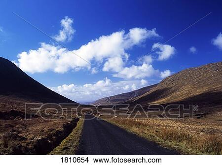 Doochary Road, Glenveagh, Co Donegal, Ireland View Large Photo Image Picture - Doochary Road, Glenveagh, Co Donegal, Ireland. Fotosearch