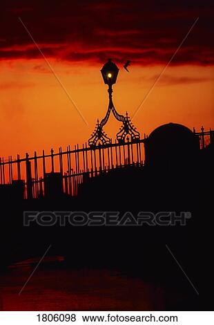 Stock Photo - Dublin, Ha'penny Bridge, Ireland. Fotosearch