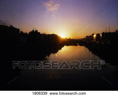 Dublin, River Liffey, Ireland View Large Photo Image Stock Photo - Dublin, River Liffey, Ireland. Fotosearch