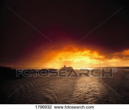 Stock Image - Ferry in the Stockholm Archipelago, Sweden. Fotosearch