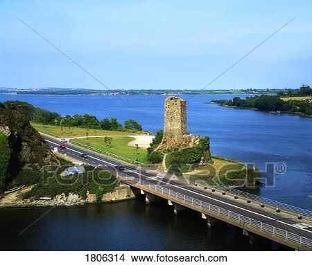 Ferrycarrig and the River Slaney, 15th century tower, County Wexford, Ireland View Large Photo Image Picture - Ferrycarrig and the River Slaney, 15th century tower, County Wexford, Ireland. Fotosearch