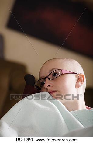 Stock Image - Girl looking serious. Fotosearch