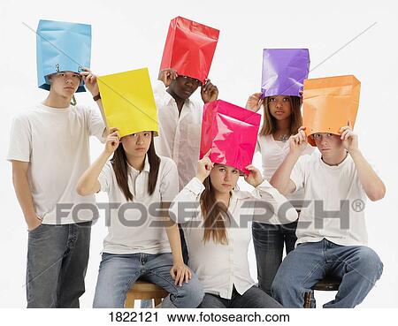 Group of teens with color blindness View Large Photo Image Stock Image - Group of teens with color blindness. Fotosearch