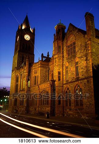Stock Image - Guildhall, Derry City, Co Derry, Ireland. Fotosearch