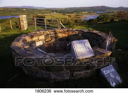 Holy Well, St Colmcille's birthplace, Gartan, Co Donegal, Ireland View Large Photo Image Stock Photograph - Holy Well, St Colmcille's birthplace, Gartan, Co Donegal, Ireland. Fotosearch