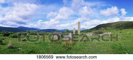 Stock Photo - Kealkill, Recumbent Stone Circle, Co Cork, Ireland. Fotosearch