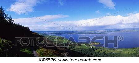 Stock Photograph - Lower Lough Erne looking towards Belleek, Co Fermanagh, Ireland. Fotosearch