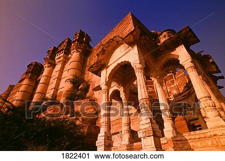 Stock Image - Meherangarh Fort, Jodhpur, Rajasthan, India. Fotosearch