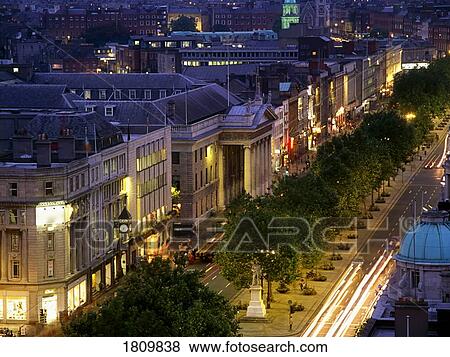 O'Connell St, Dublin, Ireland View Large Photo Image Stock Photo - O'Connell St, Dublin, Ireland. Fotosearch