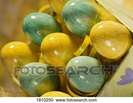 Stock Image - Painted Easter Eggs. Fotosearch