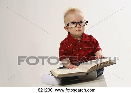 Stock Image - Portrait of a baby boy. Fotosearch