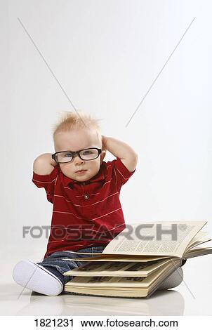 Stock Image - Portrait of a baby boy. Fotosearch