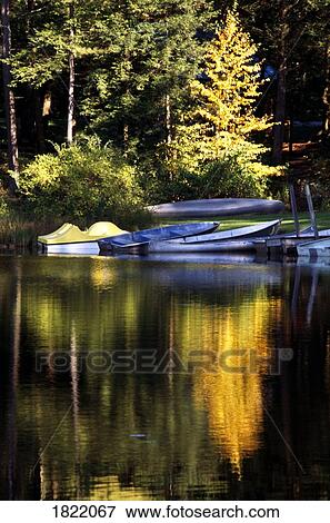 Stock Photo - Reflections on a lake. Fotosearch