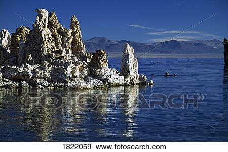 Rock formations on Mono Lake, California, USA View Large Photo Image Stock Photo - Rock formations on Mono Lake, California, USA. Fotosearch
