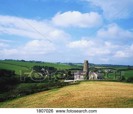 Stock Photograph - Round Tower, Co Cork near Blarney, Ireland. Fotosearch