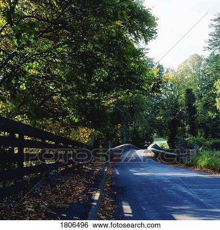 Stock Photograph - Rural Road, Co Armagh, Ireland. Fotosearch