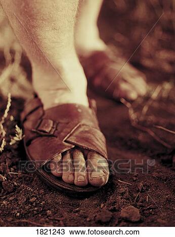 Sandals on the ground View Large Photo Image Stock Image - Sandals on the ground. Fotosearch