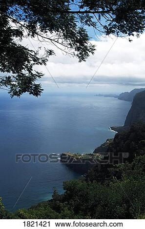 Stock Image - South Atlantic Ocean in Madeira, Portugal. Fotosearch