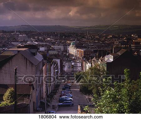 Picture - St Patrick's Hill, Cork City, Ireland. Fotosearch