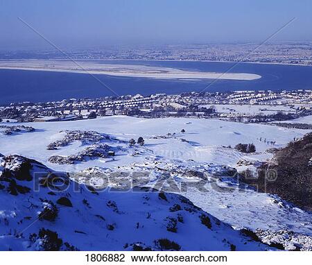 Stock Image - Sutton Island and Bull Island, Co Dublin, Ireland. Fotosearch