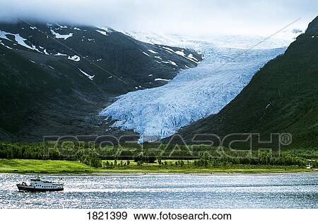 Stock Photo - Svartisen Glacier, Norway. Fotosearch