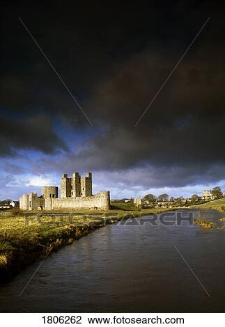 Trim Castle and River Boyne under heavy clouding in County Meath, Ireland View Large Photo Image Stock Image - Trim Castle and River Boyne under heavy clouding in County Meath, Ireland. Fotosearch