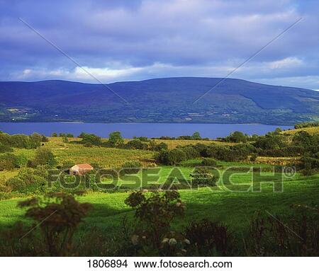 Picture - View of County Leitrim and Lough Allen from County Roscommon, Ireland. Fotosearch