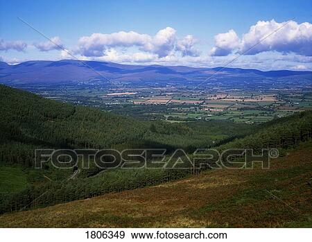 Stock Photo - View of the Vee Gap, Knockmealdown Mountains, Co Waterford, Ireland. Fotosearch