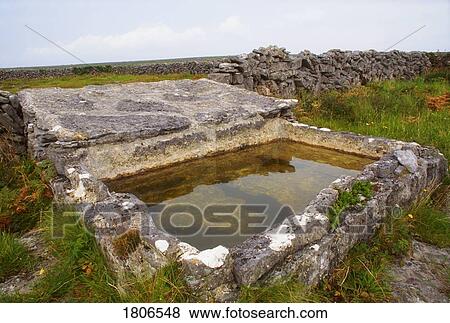 Stock Photo - Water well, Aran Islands, Co Galway, Ireland. Fotosearch