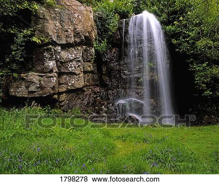 Waterfall, Kilfane Glen, Co Kilkenny, Ireland View Large Photo Image Stock Photo - Waterfall, Kilfane Glen, Co Kilkenny, Ireland. Fotosearch