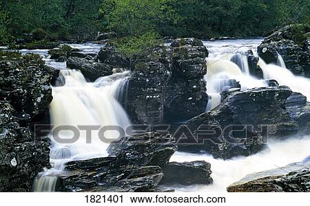 Waterfalls in Highlands, Scotland View Large Photo Image Stock Image - Waterfalls in Highlands, Scotland. Fotosearch