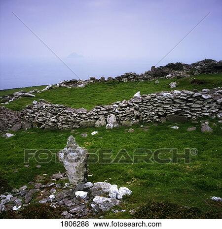 Weathered cross on the Blasket Islands, Inishtooskert, Ireland View Large Photo Image Stock Photo - Weathered cross on the Blasket Islands, Inishtooskert, Ireland. Fotosearch