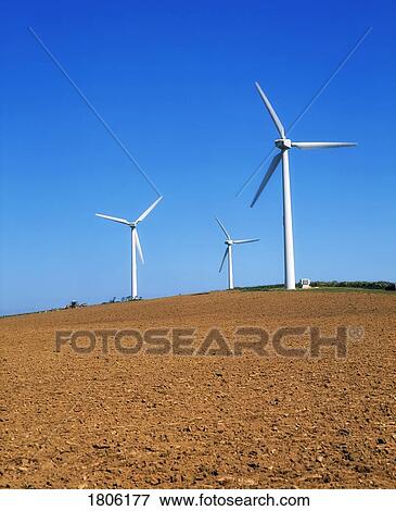 Wind Power, Wind Farm View Large Photo Image Stock Photo - Wind Power, Wind Farm. Fotosearch